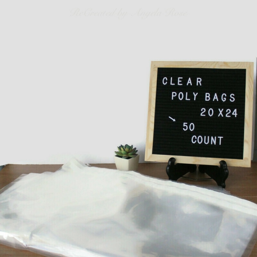 50 20 x 24 Poly Bags - Clear